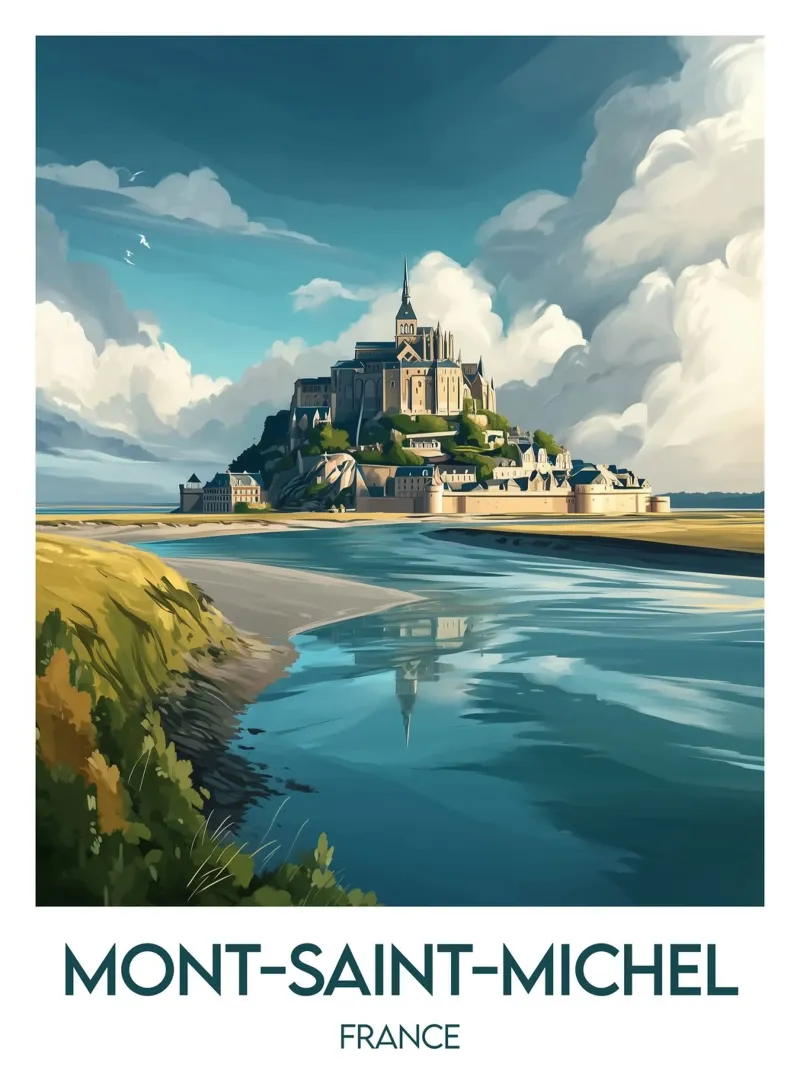 Poster Mont-Saint-Michel poster da Frame the World