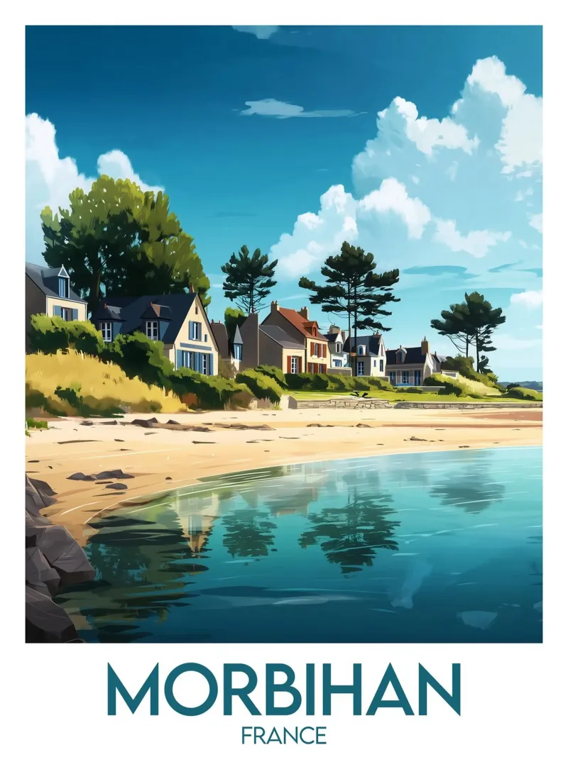 Affiche Morbihan plexiglass da Frame the World