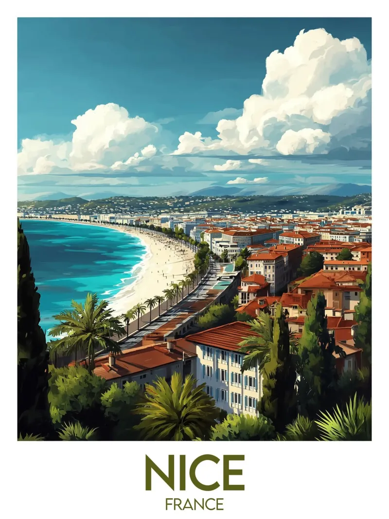 Affiche Nice poster con telaio in plastica da Frame the World