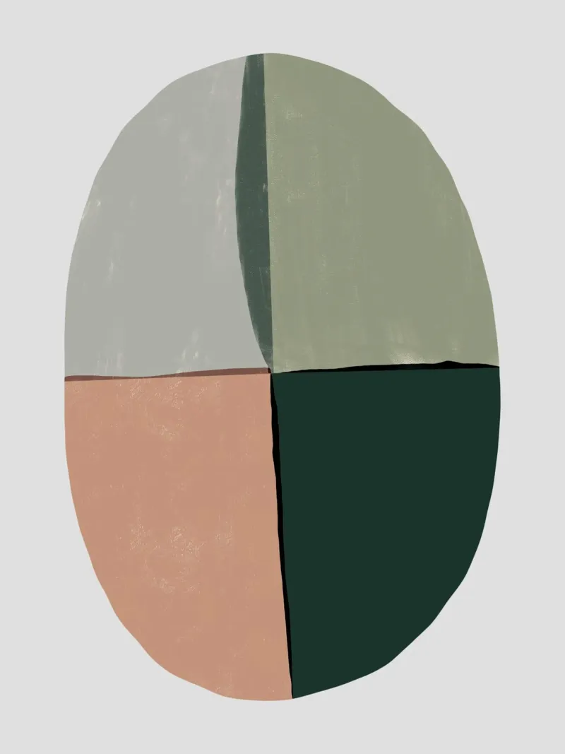 Sage Green canvas with Floater frame by Little Dean