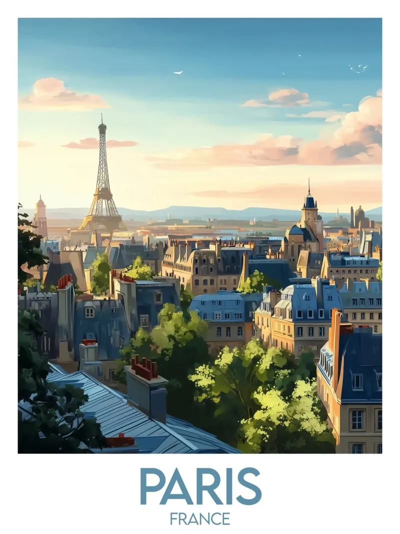 Affiche Paris alluminio dibond da Frame the World