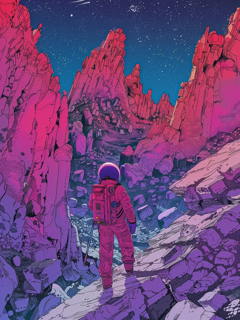 Neon Voyager pellicola backlit da Attaboy Dsgn
