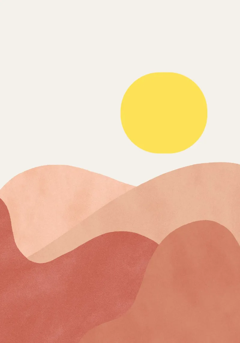 Sole basso poster da Rose Beck Art