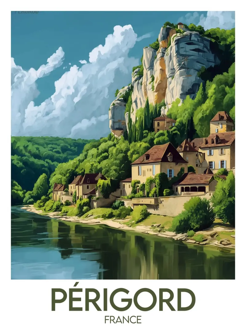 Poster Périgord alluminio dibond da Frame the World