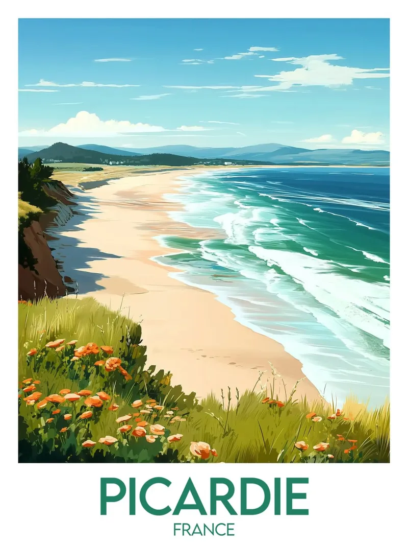 Affiche Picardie alluminio dibond da Frame the World