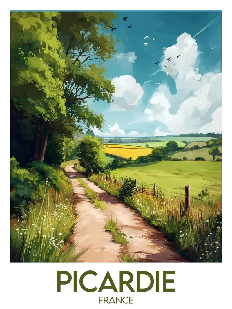 Affiche Picardie alluminio dibond da Frame the World
