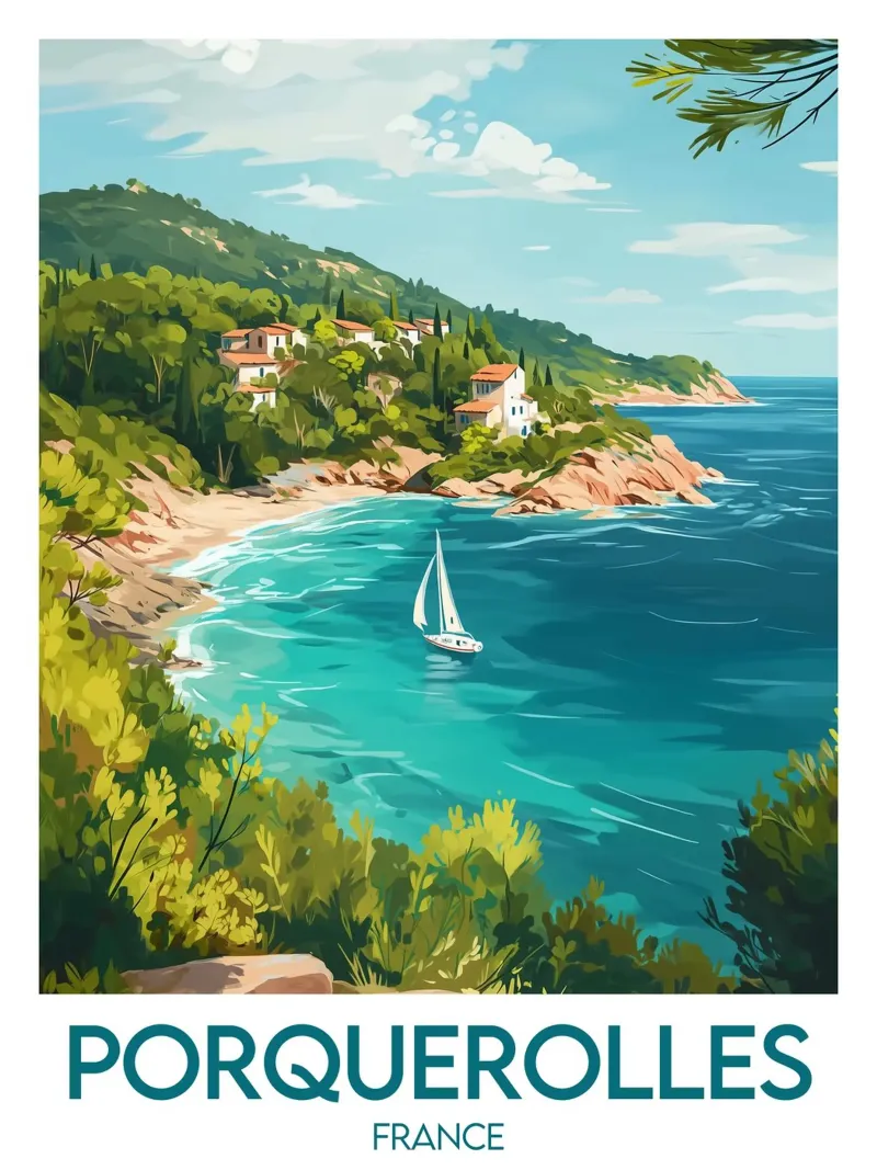 Affiche Porquerolles Hahnemühle von Frame the World