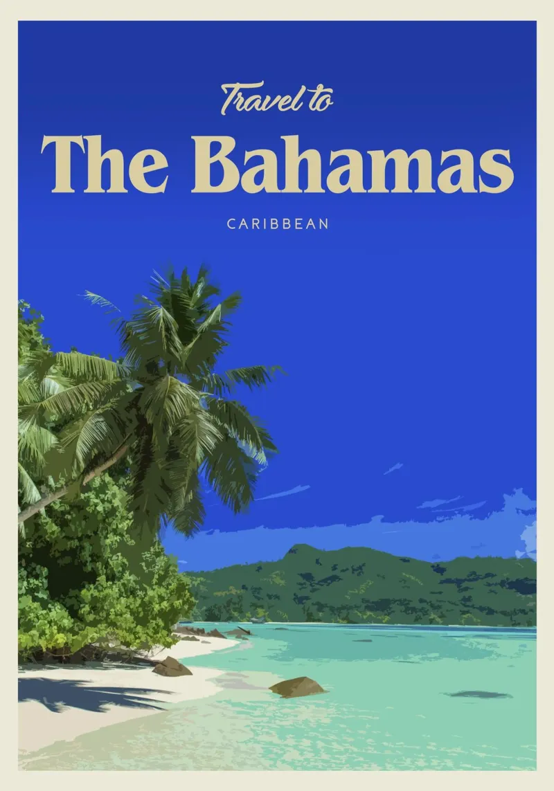 Reizen naar de Bahama's canvas met Baklijst van Mercury Club