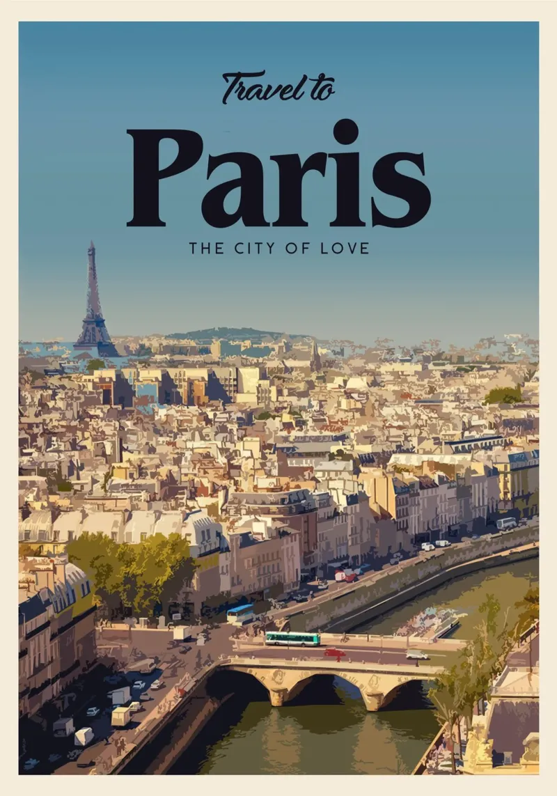 Viajar a París metacrilato de Mercury Club