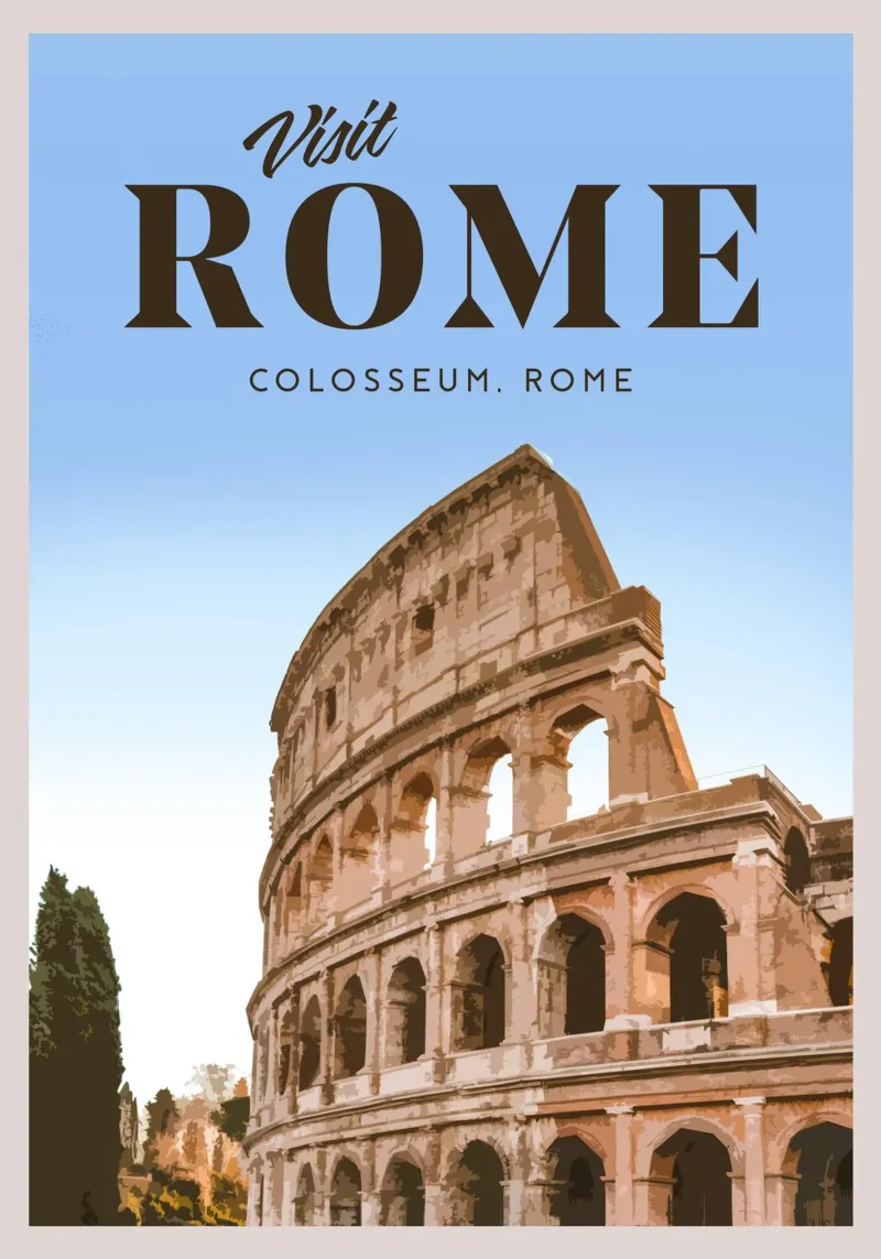 Viaggio a Roma poster da Mercury Club