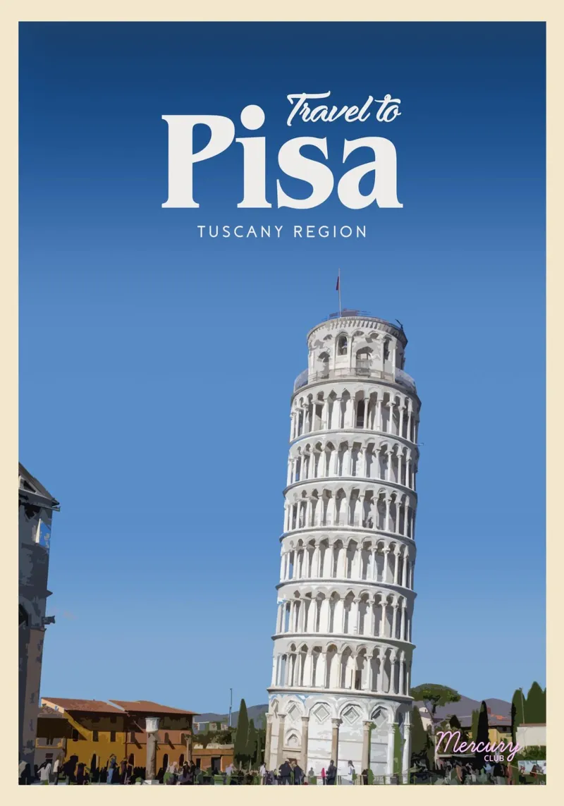 Viaggio a Pisa carta hahnemühle da Mercury Club