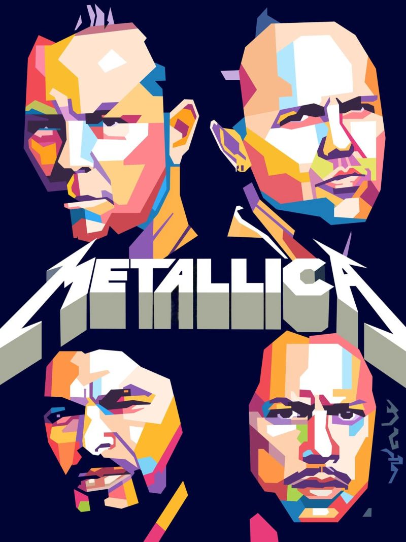 Metallica artwork poster by Hantamrata