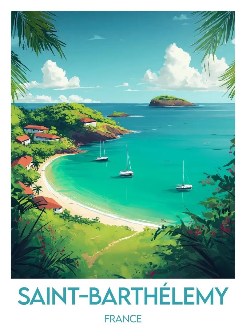 Manifesto di Saint-Barthélemy carta hahnemühle da Frame the World