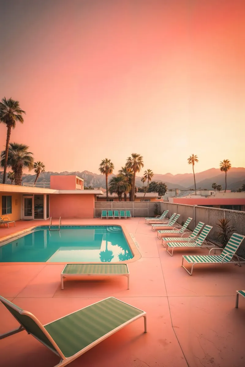 Poolside Dreams – Palm Springs Vibes pellicola backlit da BLICKPUNKT