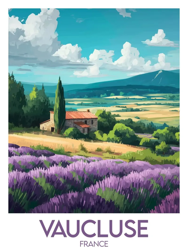 Poster Vaucluse alluminio dibond da Frame the World