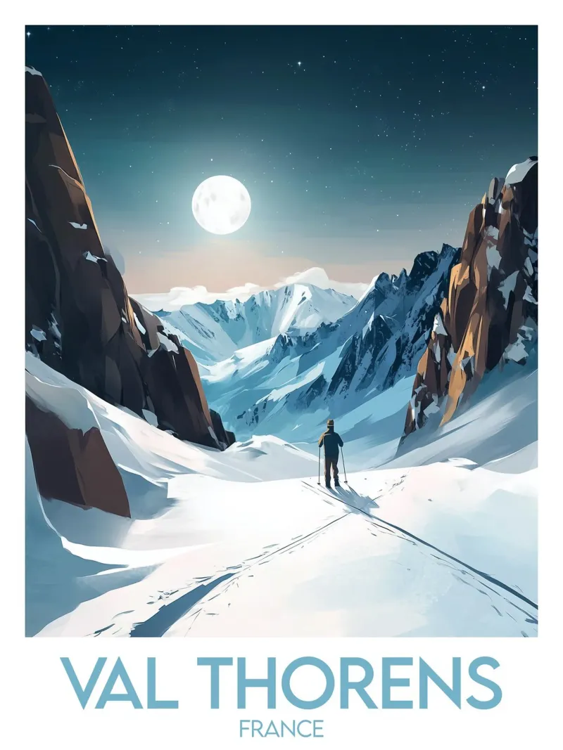 Affiche Val Thorens carta hahnemühle da Frame the World