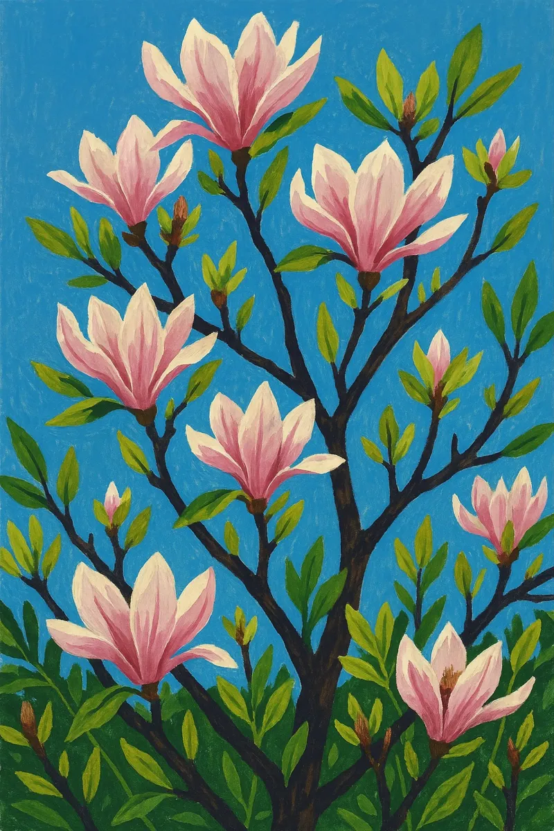 Magnolia Tree poster da Aquarevo