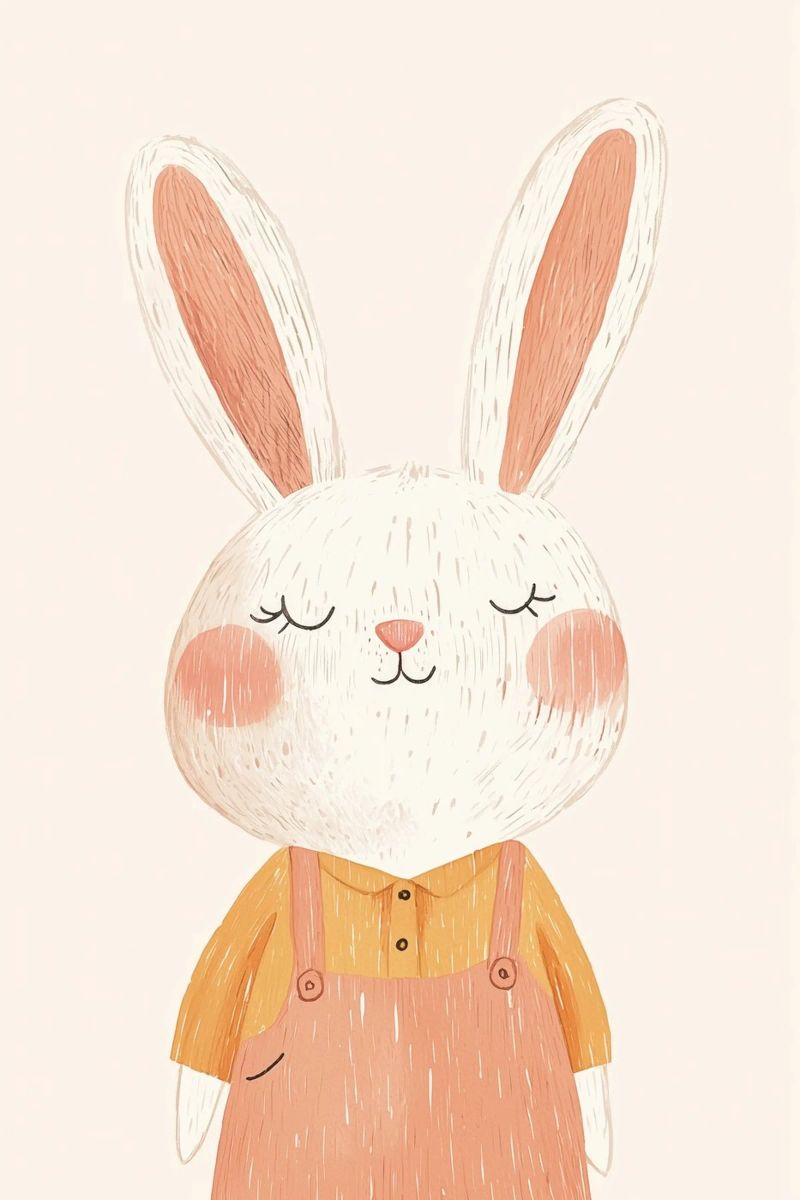 Ostern Druck, Bunny Poster, Kinder Scandi Wandkunst Poster von Little Lola