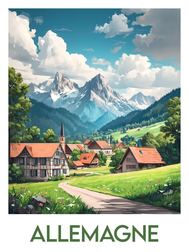 Poster Germany hahnemühle by Frame the World