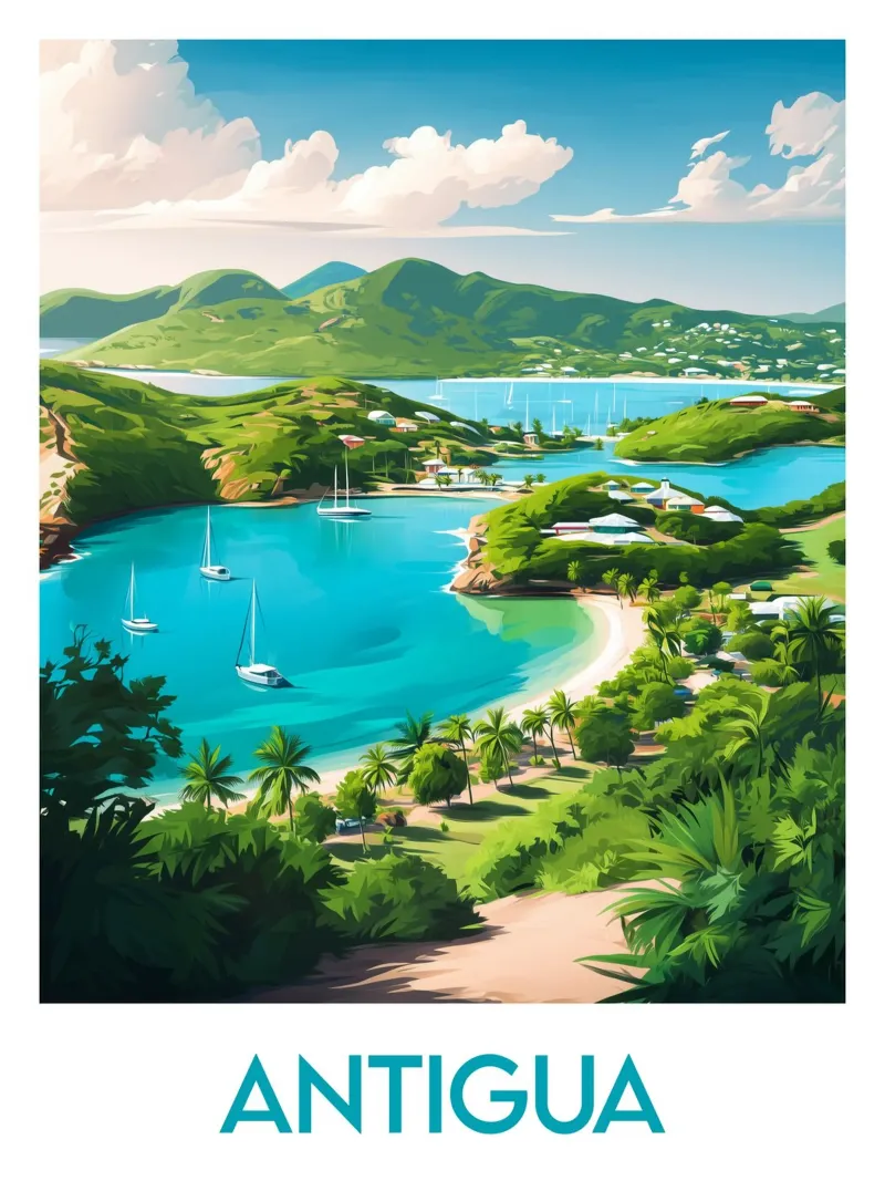 Affiche Antigua Acryl-Glas von Frame the World