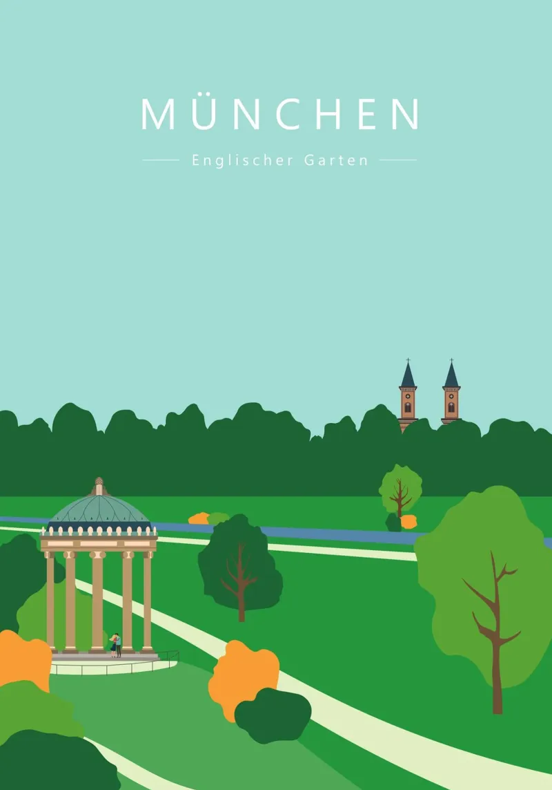 München, Englischer Garten, Bayern Hahnemühle von Taimanta