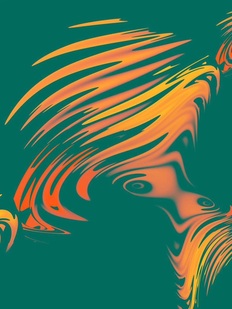 Abstract colourful pattern Lines and waves canvas by Something for you