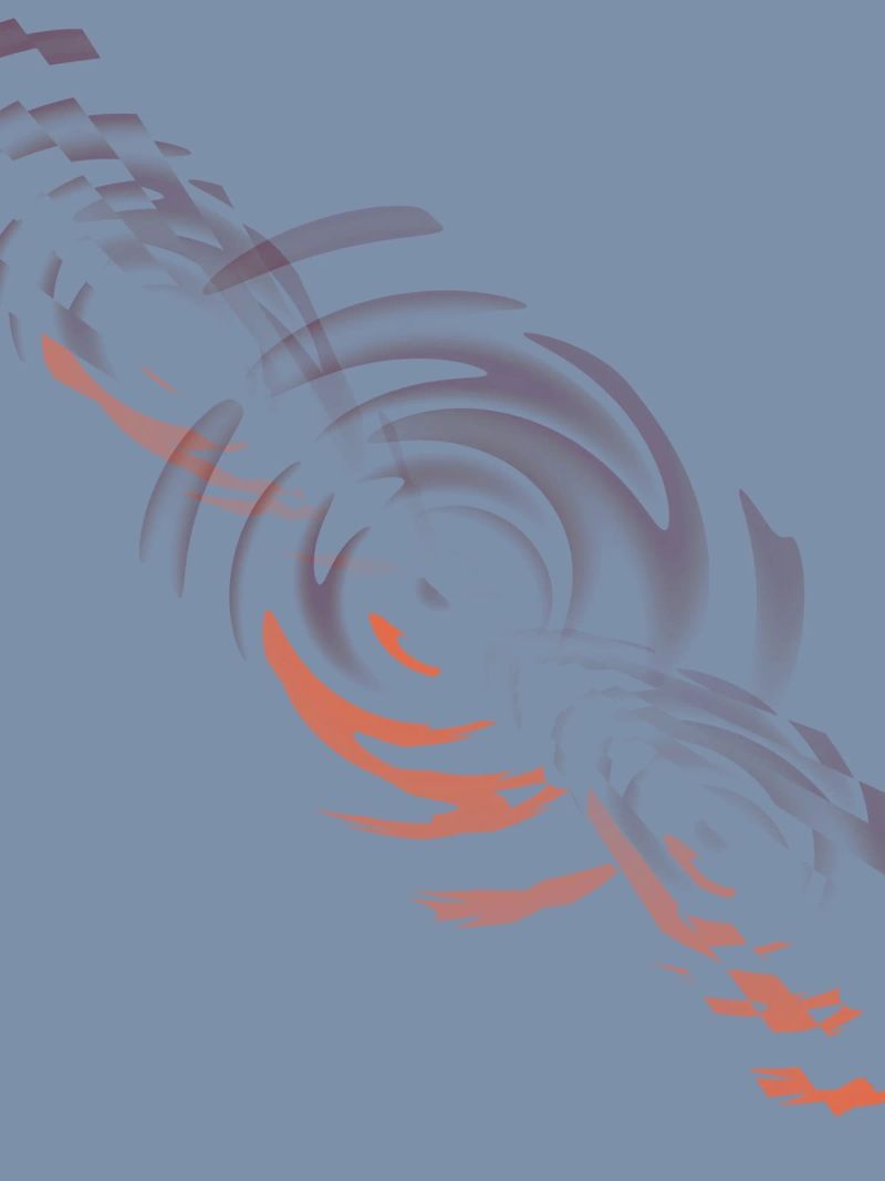 Abstract dynamic circular blue pattern canvas by Something for you