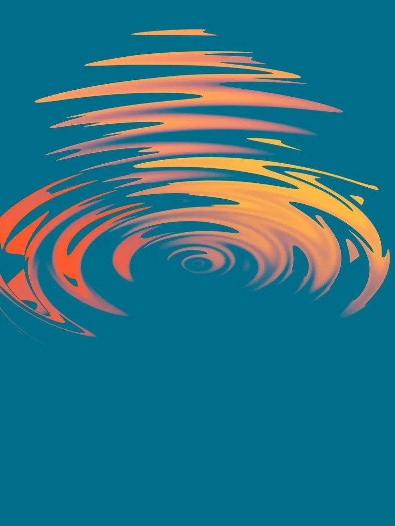 Abstract dynamic colourful circular wave pattern canvas by Something for you