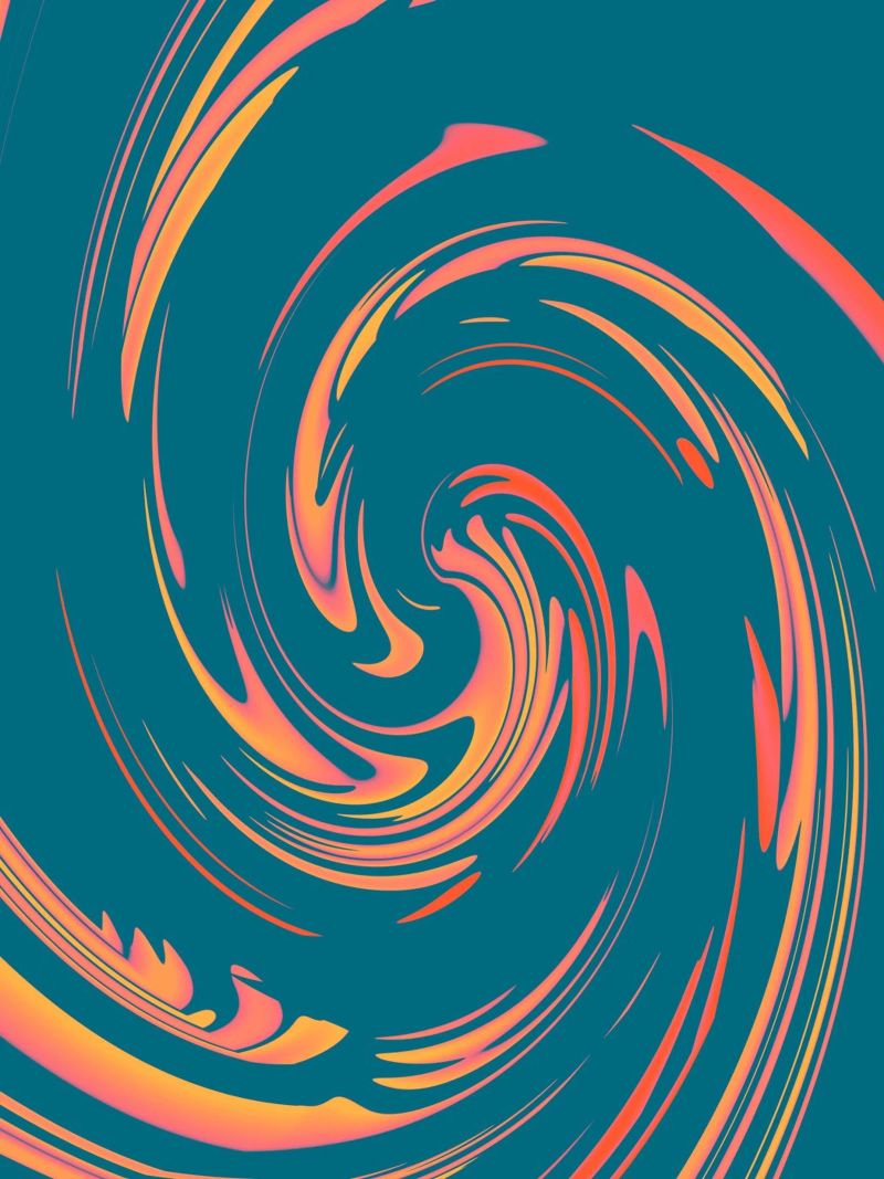 Abstract colourful dynamic circular pattern canvas by Something for you