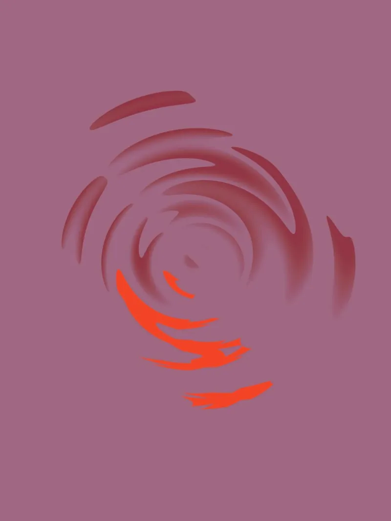 Abstraktes dynamisches pinkes rundes Kreis Muster Leinwand von Something for you