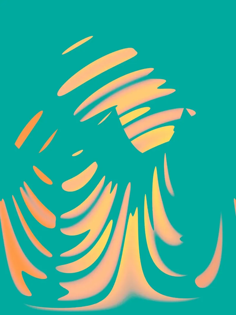 Motif abstrait dynamique de vagues pastel hahnemühle de Something for you