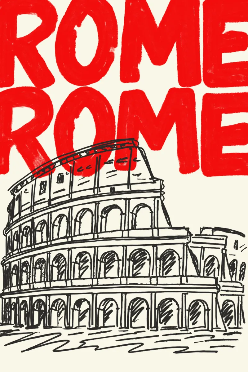 Roman Red & Ruins pellicola backlit da MOOODZART