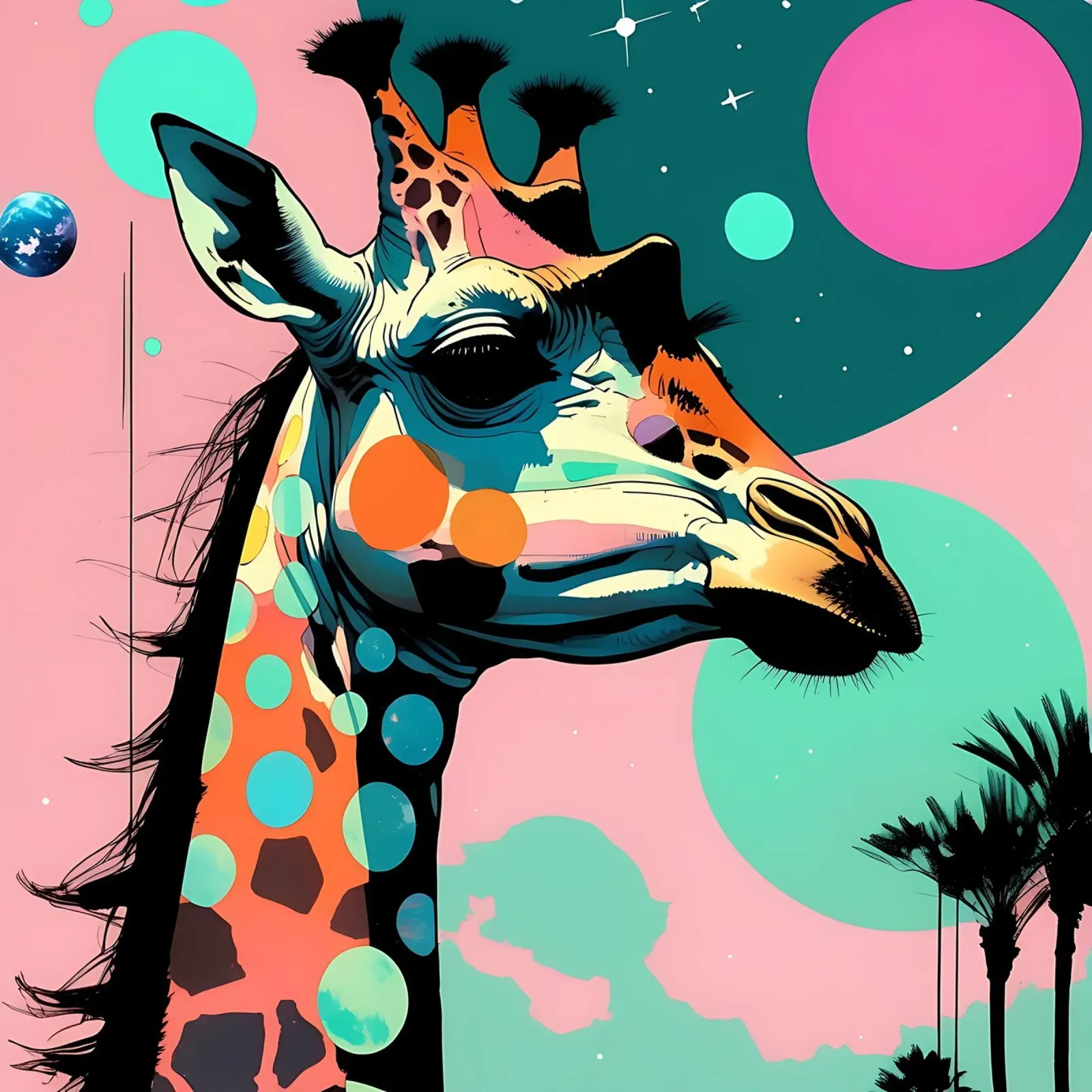 Giraffa_Stile_D_1 pellicola backlit da Tierisch bunt by LK