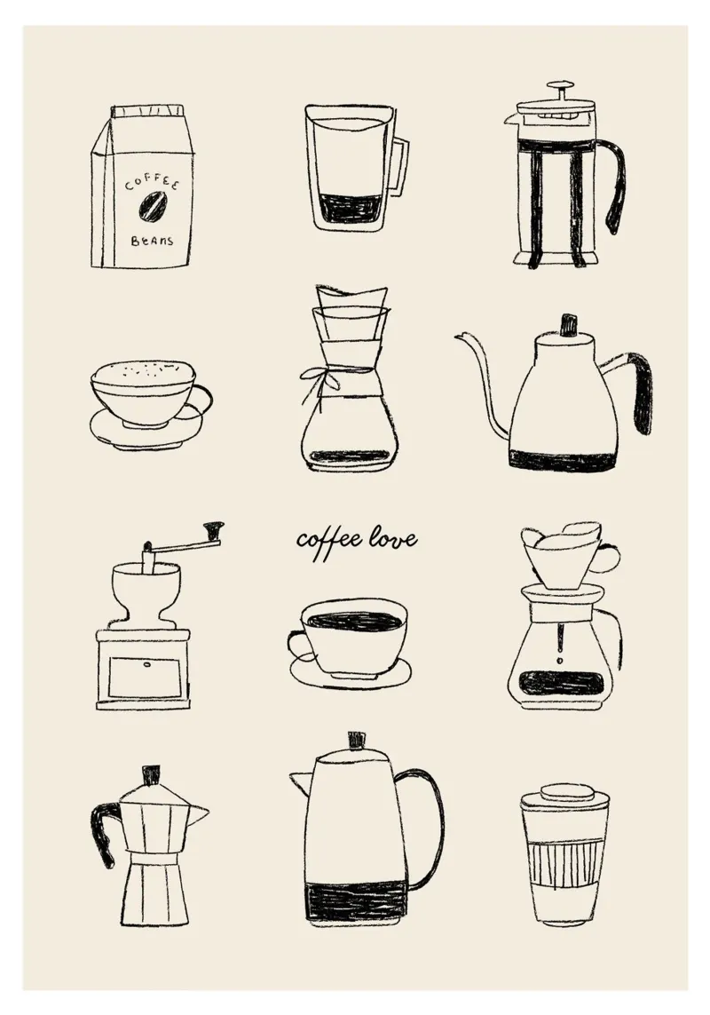 Coffee Love acrylic glass by Hafenkönigin