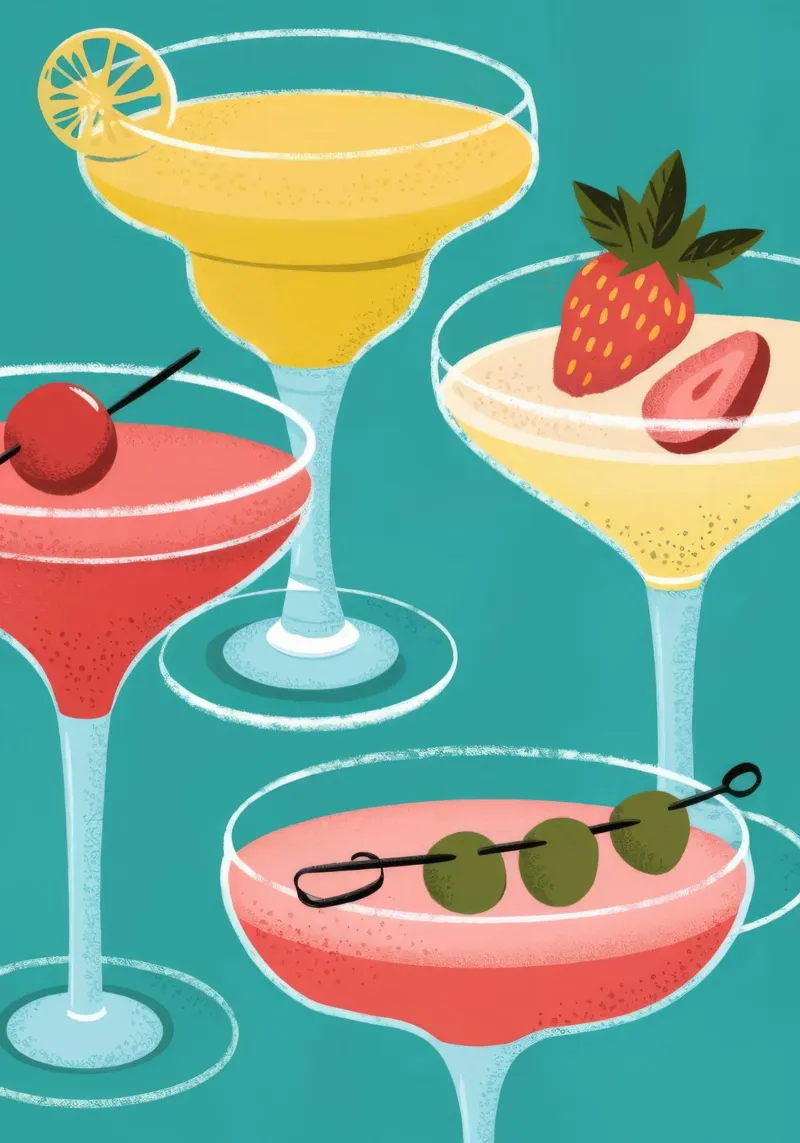 Radiant Cocktail Symphony canvas by Lumina Vision