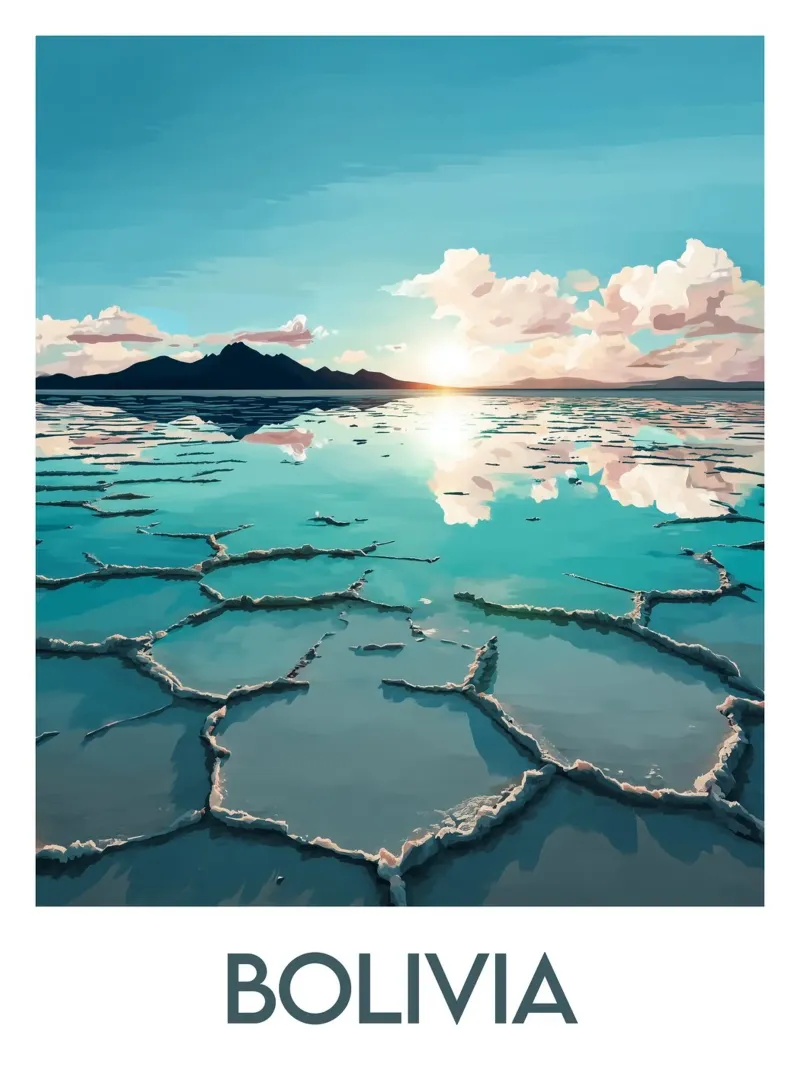 Affiche Bolivie poster da Frame the World