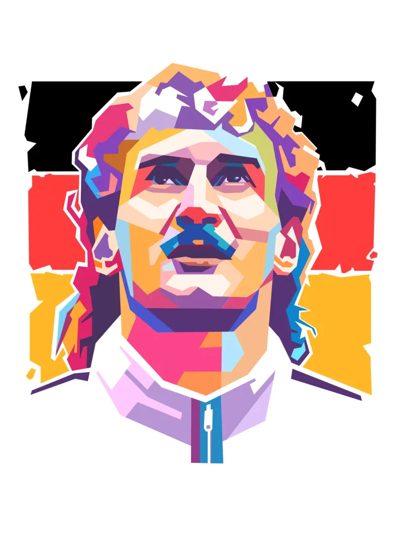 Rudi Voller the legend canvas by Hantamrata