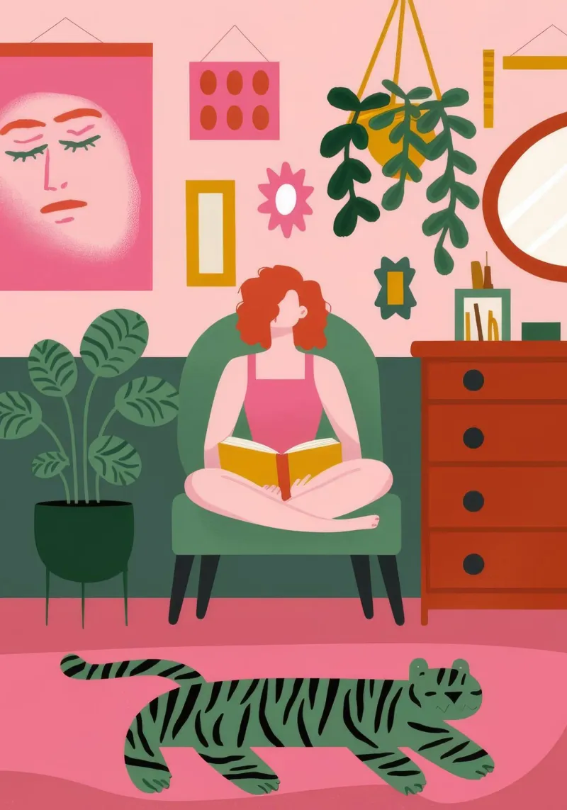 Reading Jungle Nook hahnemühle by Lumina Vision