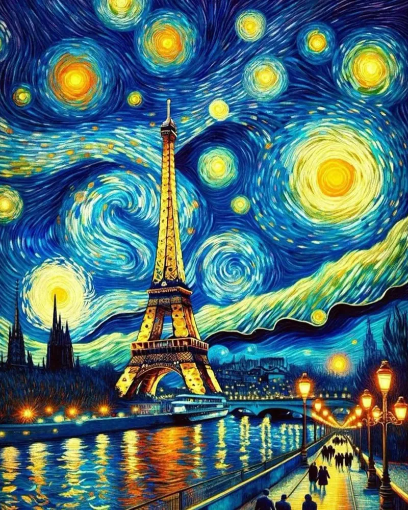 Parigi di notte pellicola backlit da Waylons Studio
