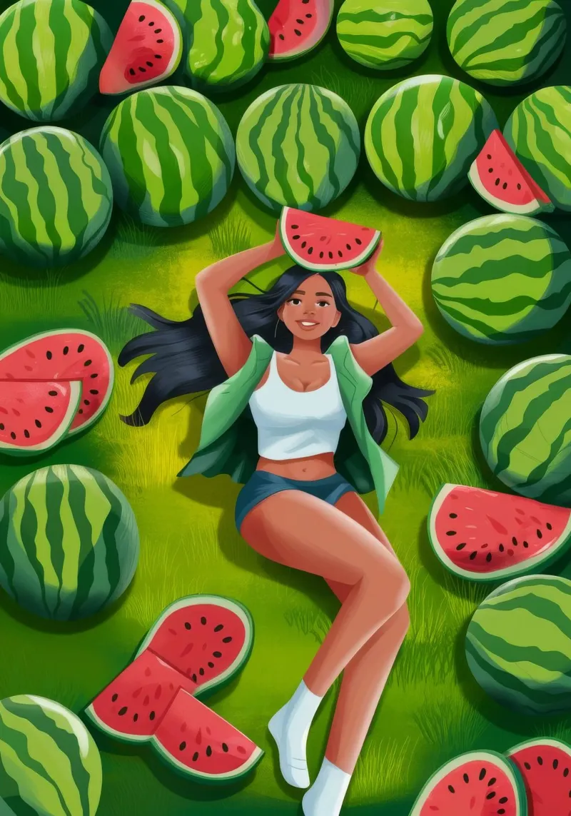 Watermelon Bliss Escape backlit film by Lumina Vision