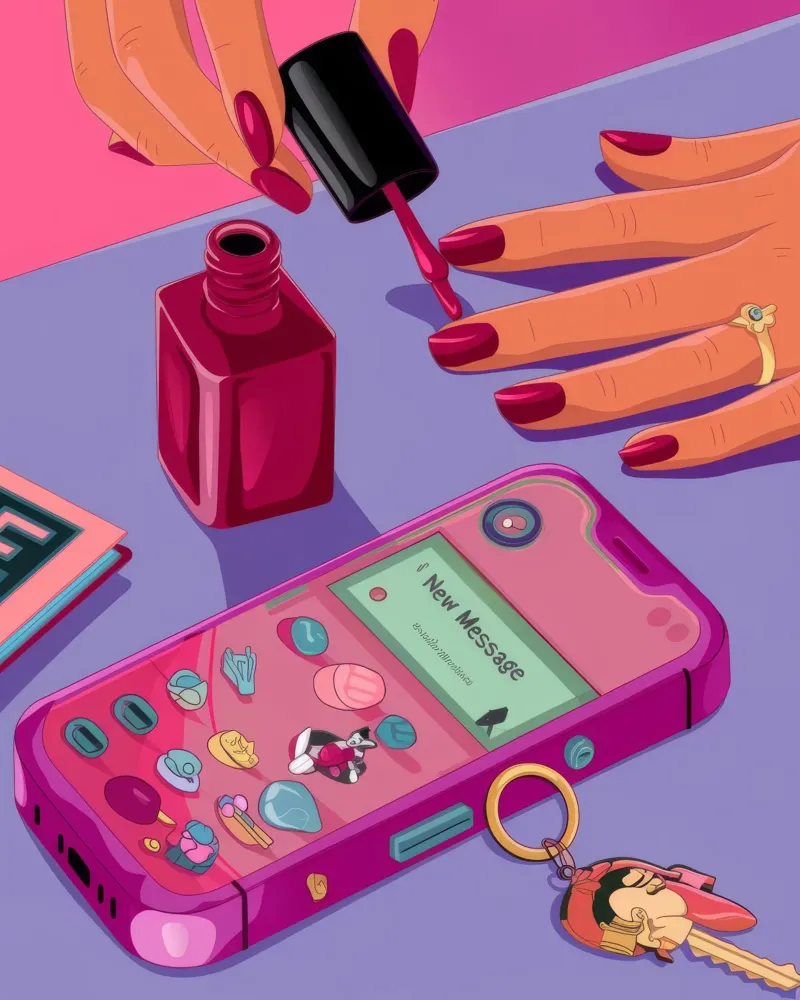 Precisione nella Nail Art poster con telaio in alluminio da Lumina Vision