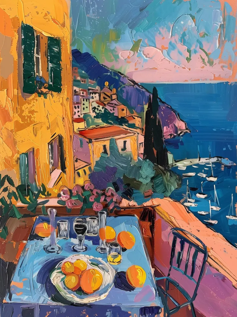 Amalfi Coast Print, Italian Poster, Italy Art hahnemühle by DolceVita