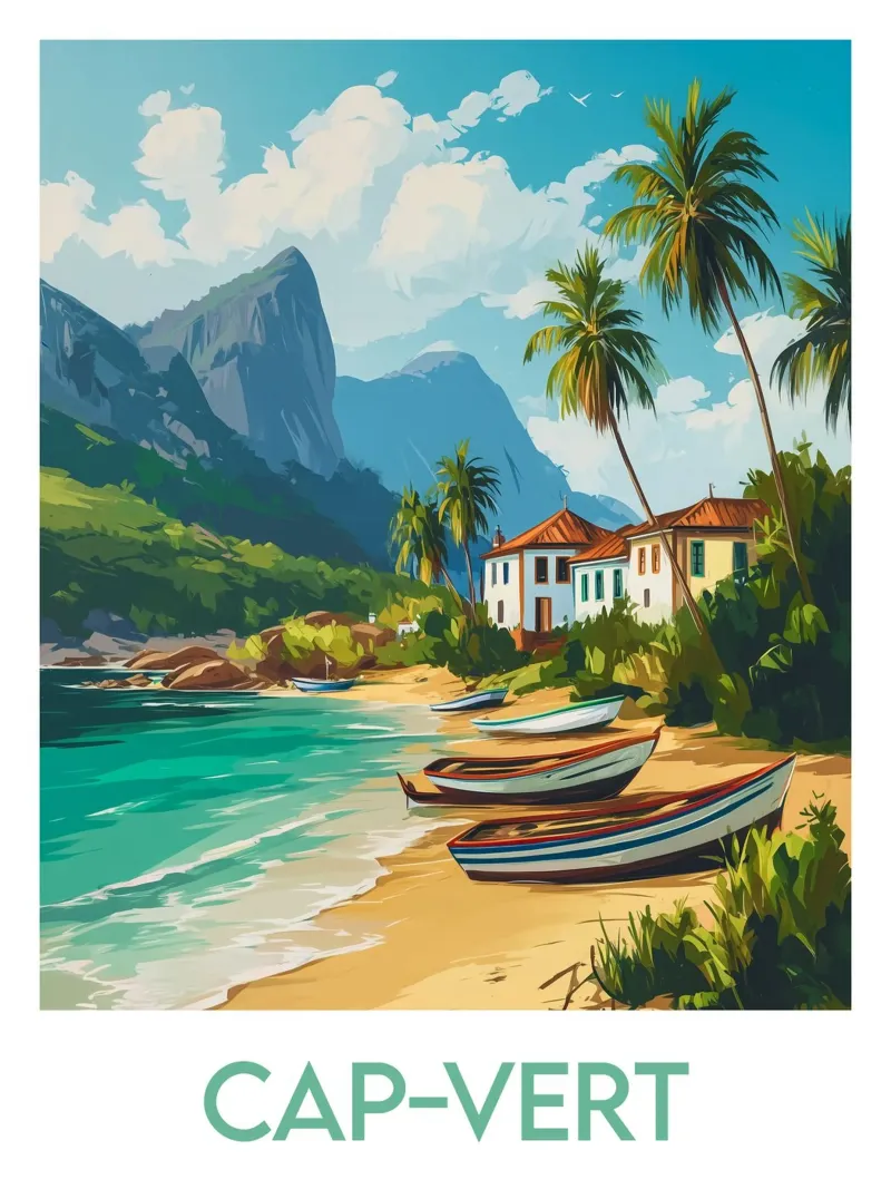 Poster di Capo Verde poster con telaio in plastica da Frame the World