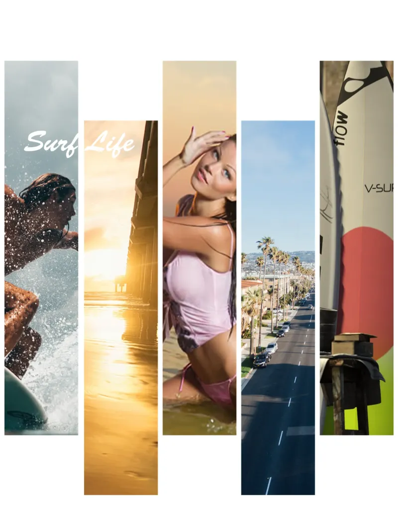 Strisce di surf 3 - Surf Life pellicola backlit da surfer28