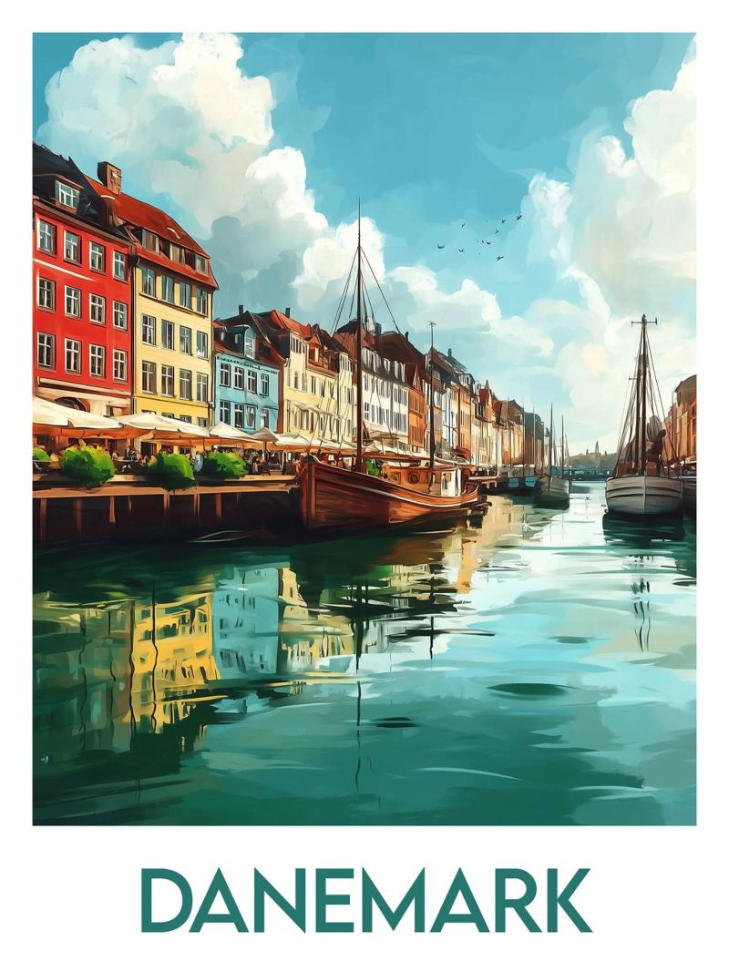 Affiche Danemark poster by Frame the World