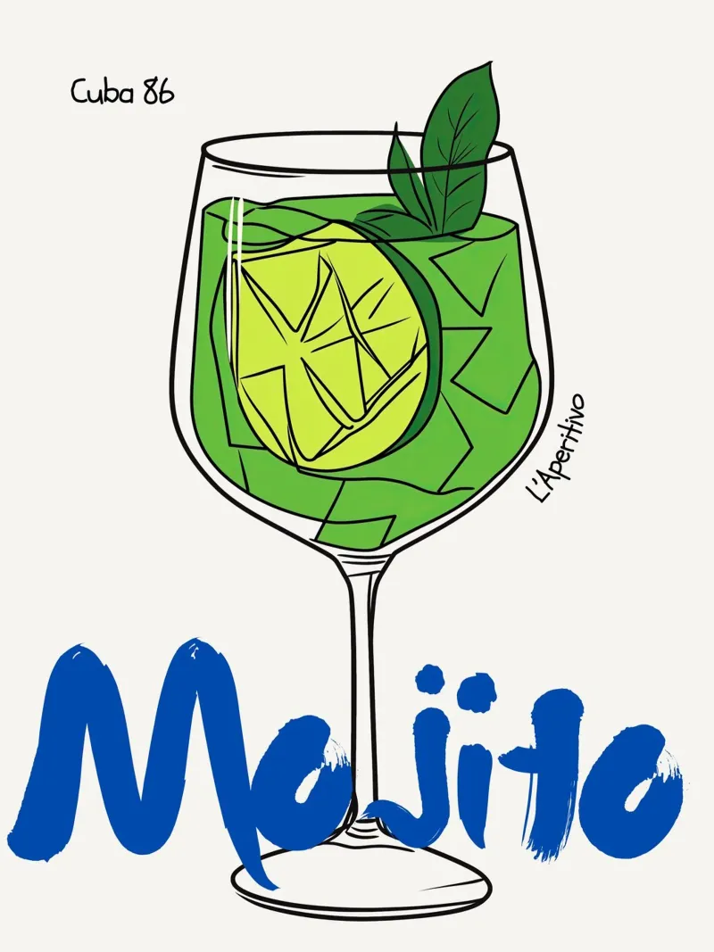 Cocktail Mojito poster da Art Center