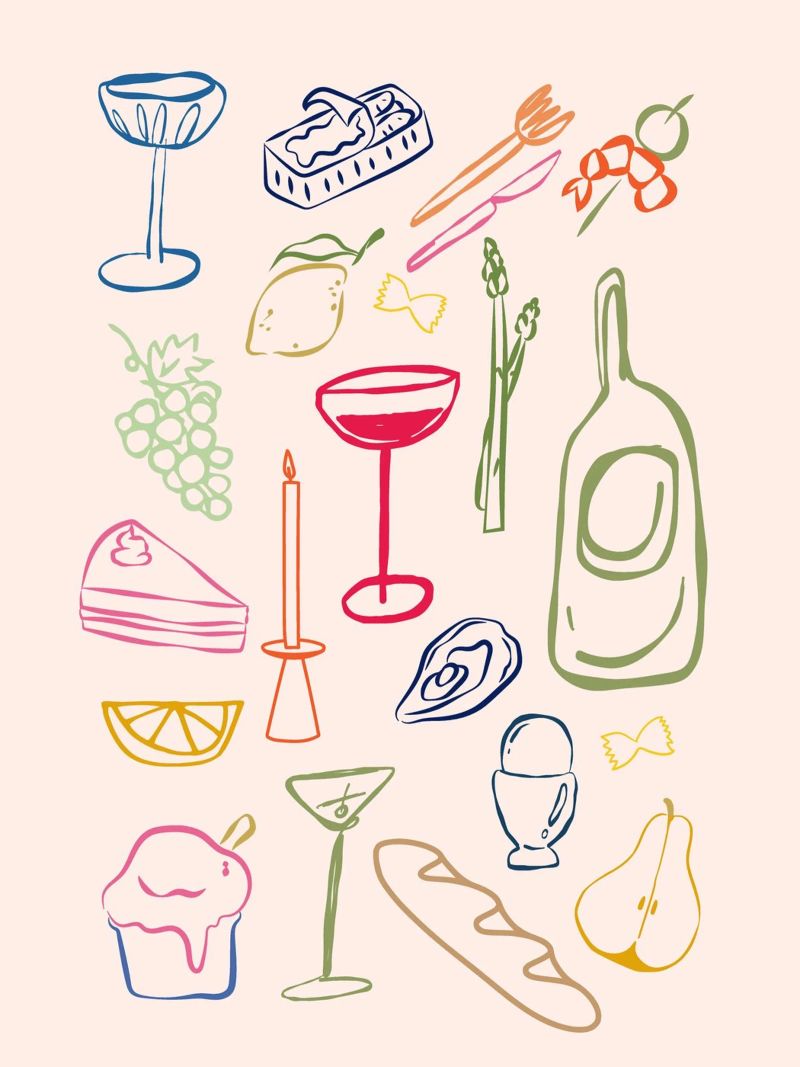 Italian Art, Wine Poser, Italian Food poster by DolceVita