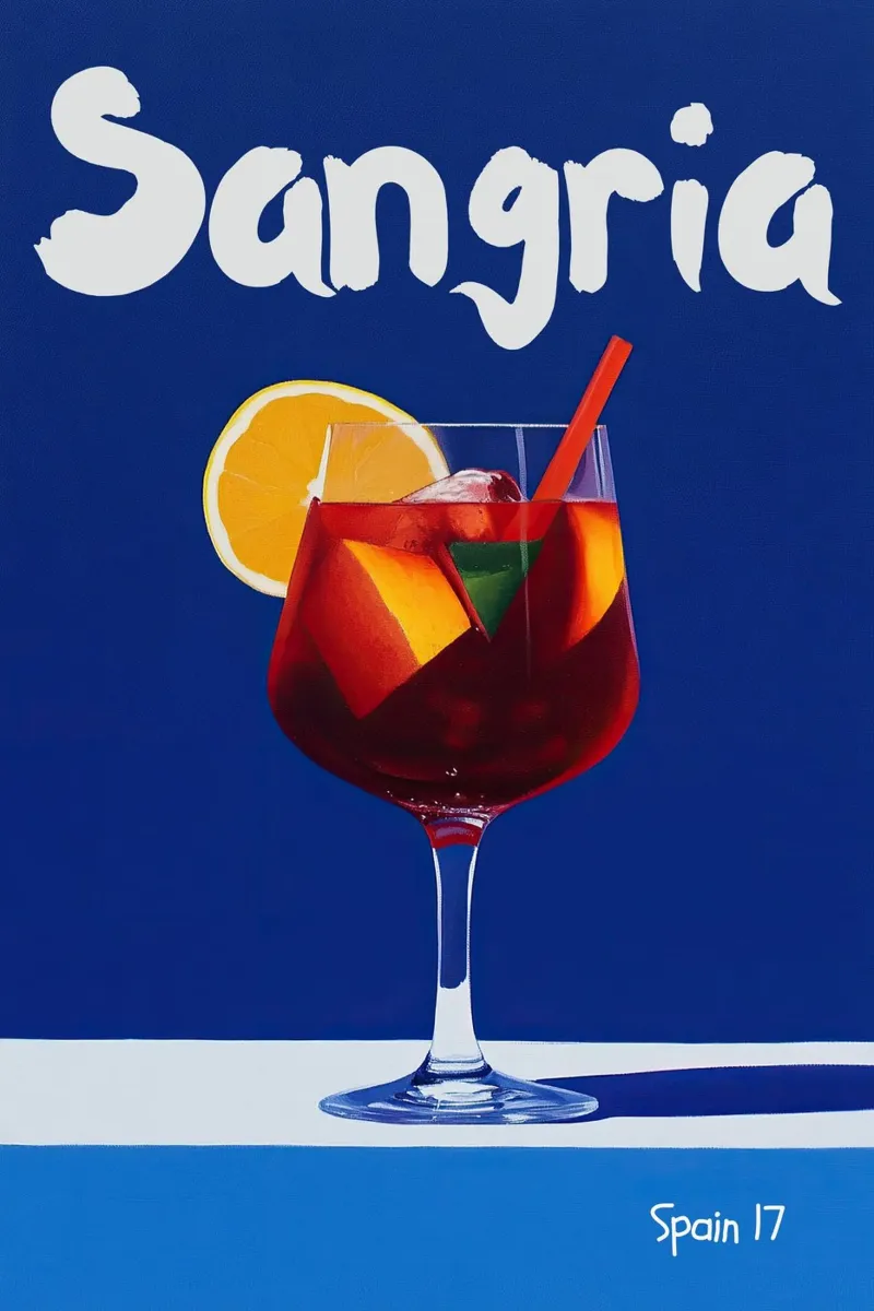 Sangria Cocktail pellicola backlit da Art Center