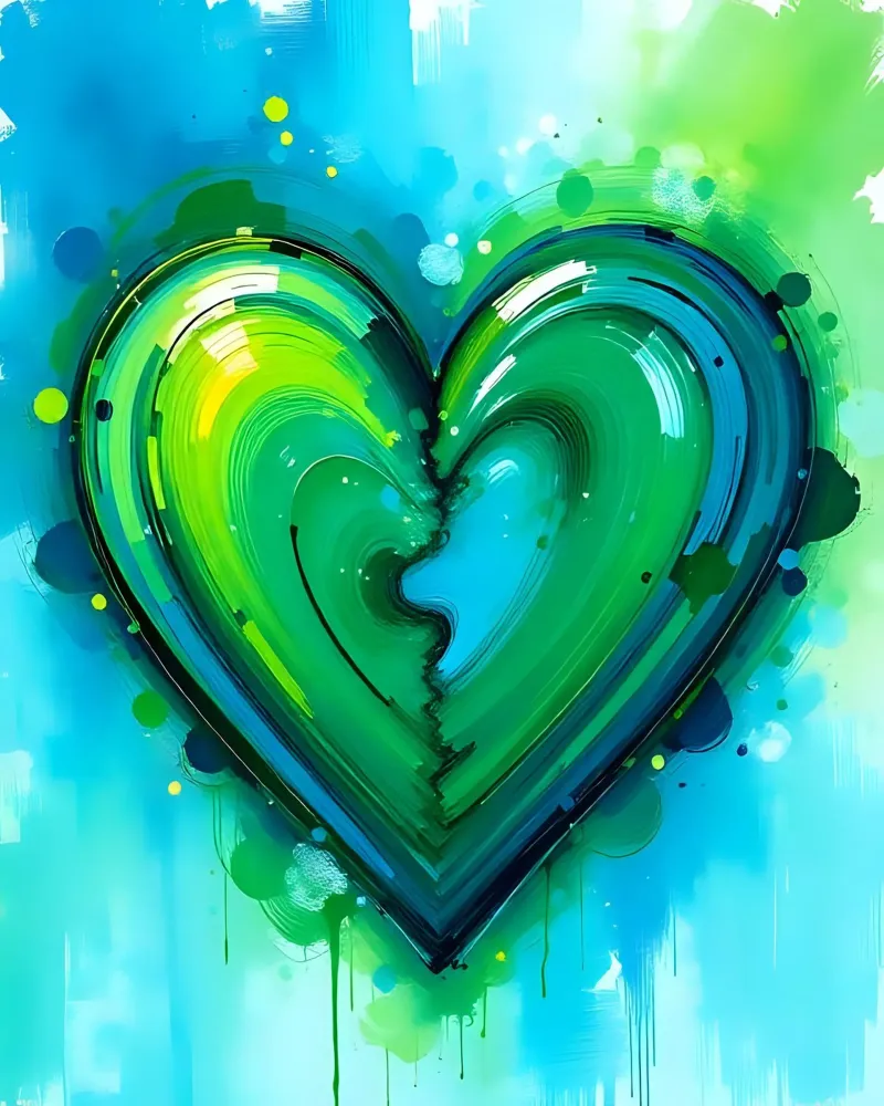 cuore_verde_blu_4 pellicola backlit da Pink- und LoveArt by LK