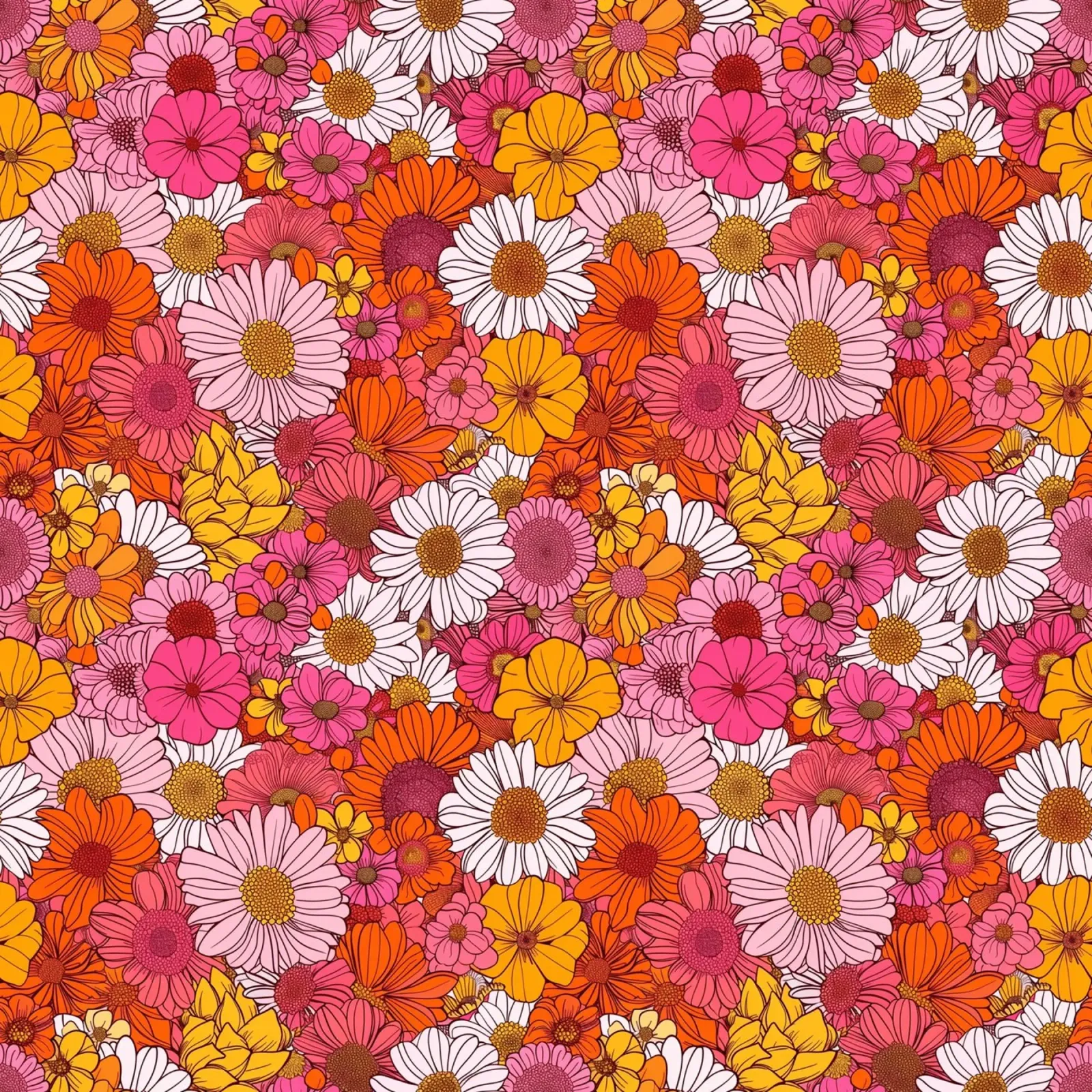 Retro Florals pellicola backlit da Sunflower Soul Studio